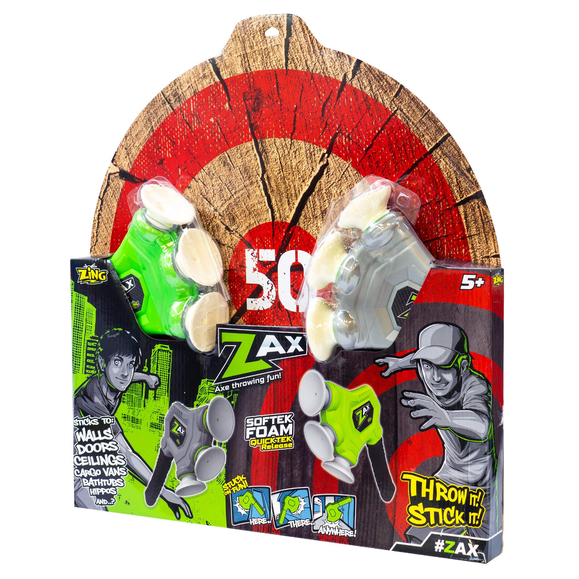 Amazon.com: Zing Zax Mega Target Pack;Toy Foam Throwing Axe; Great